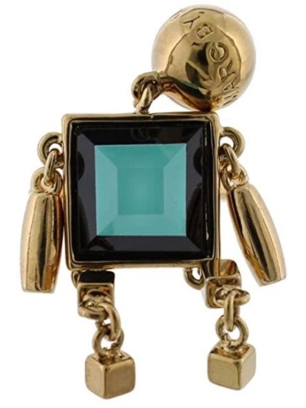 Marc By Marc Jacobs Stacked Figure Block Ring Size 6 Dusty Jade NWT - Picture 2 of 6